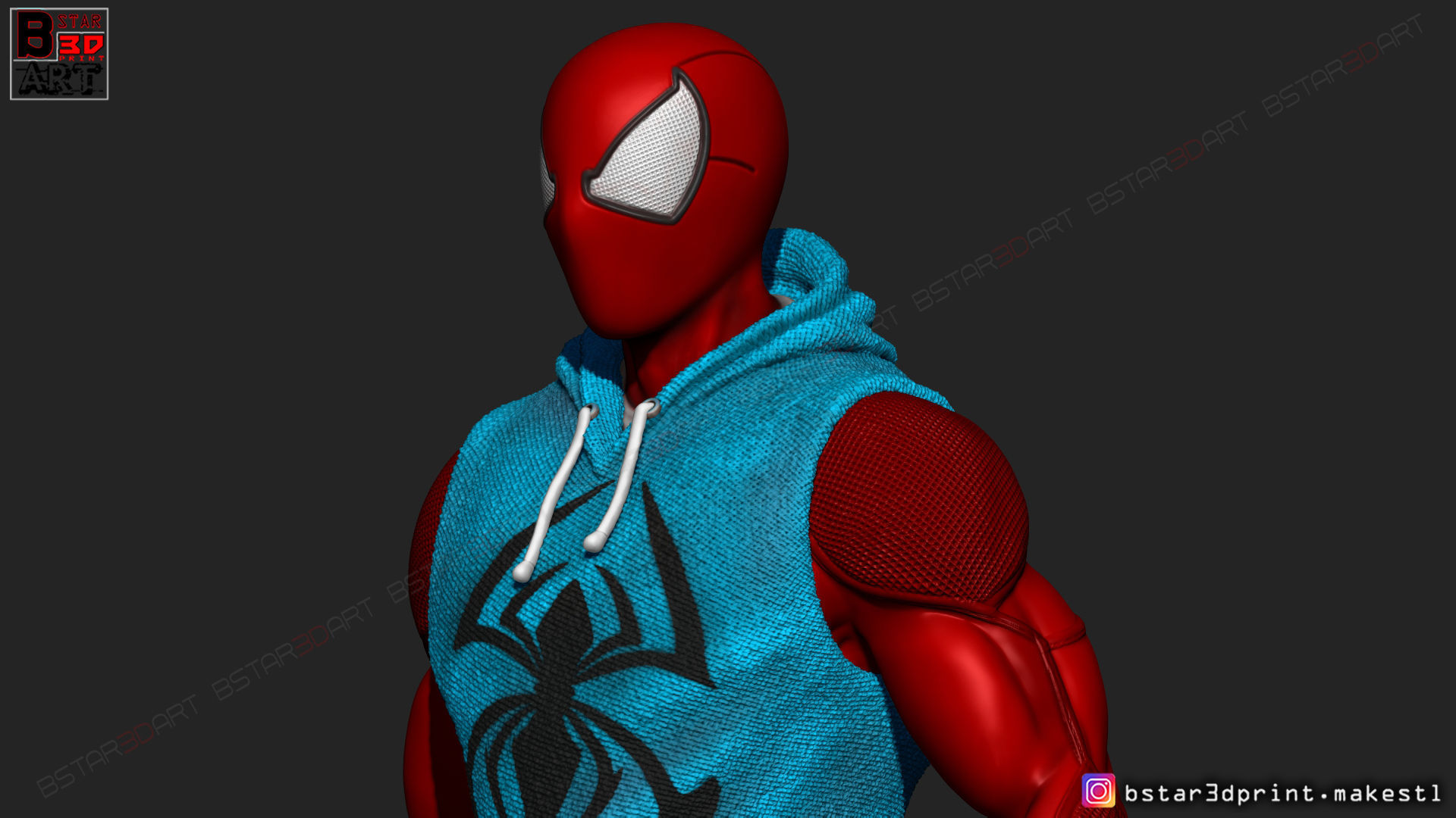 Scarlet Spider  -Spider man - Marvel comics - High Quality  3D print model_19