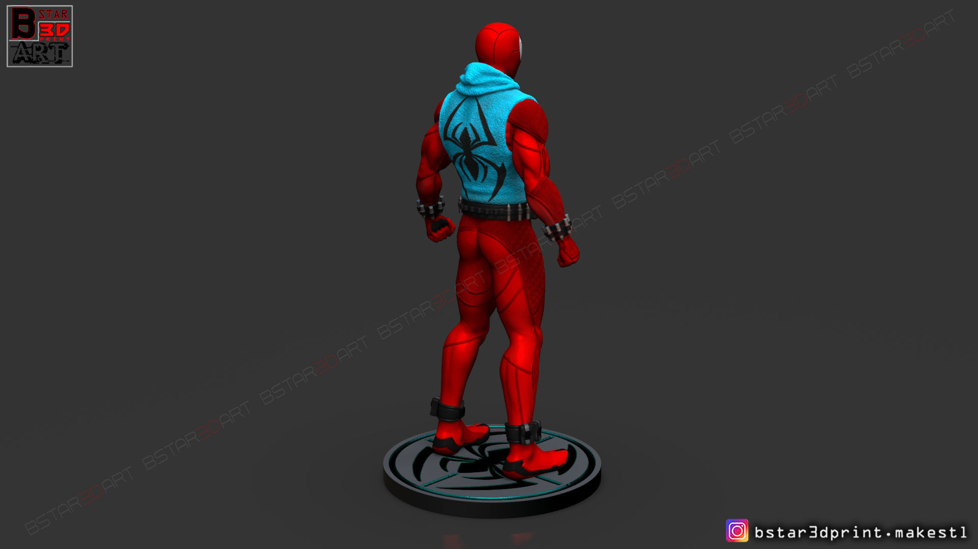 Scarlet Spider  -Spider man - Marvel comics - High Quality  3D print model_4