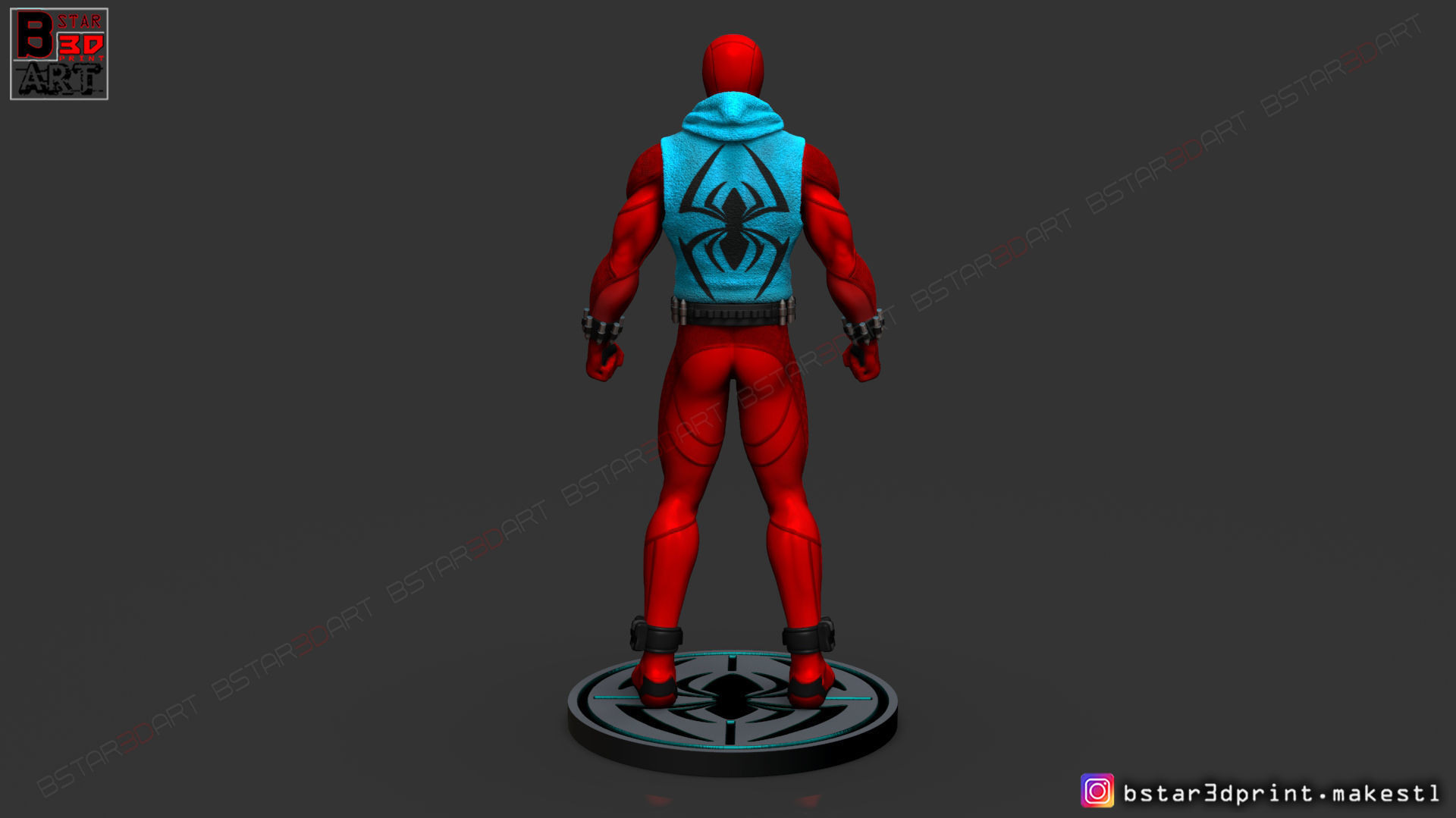 Scarlet Spider  -Spider man - Marvel comics - High Quality  3D print model_3