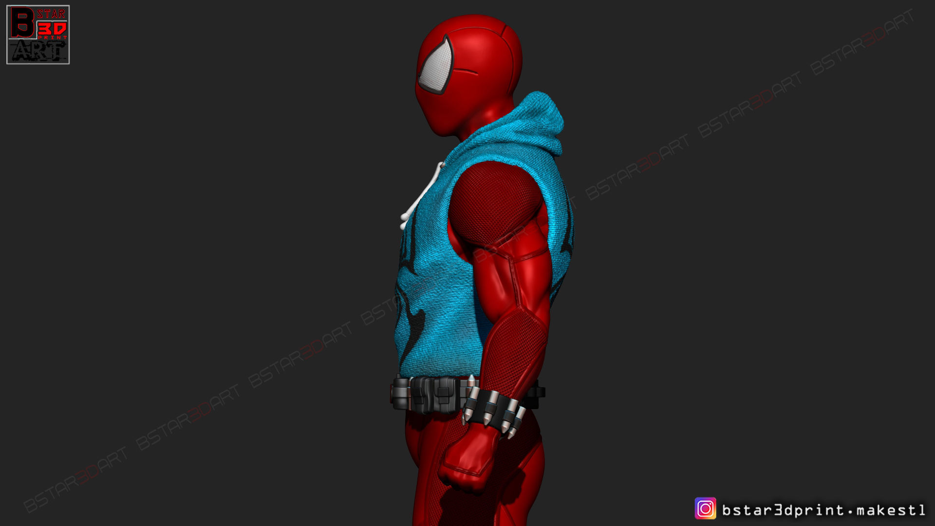 Scarlet Spider  -Spider man - Marvel comics - High Quality  3D print model_15
