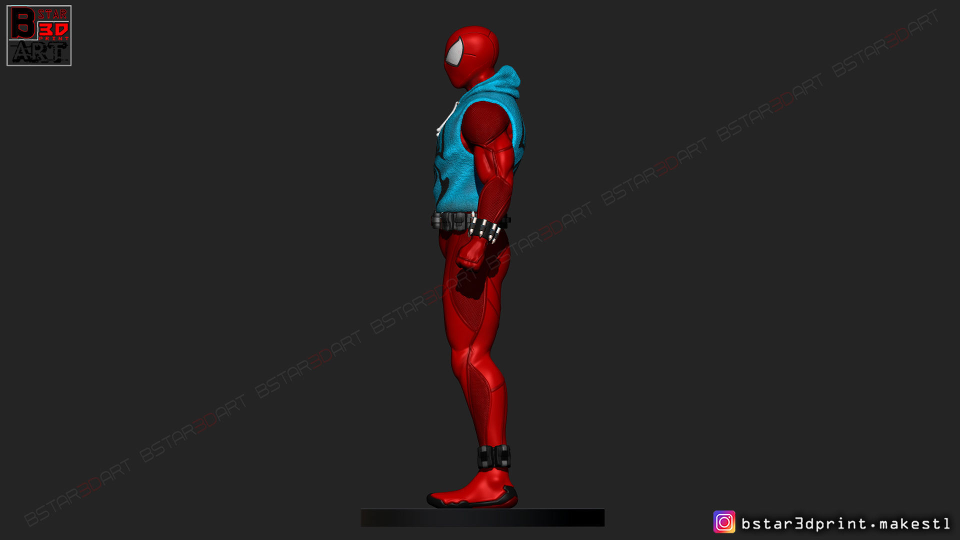Scarlet Spider  -Spider man - Marvel comics - High Quality  3D print model_8