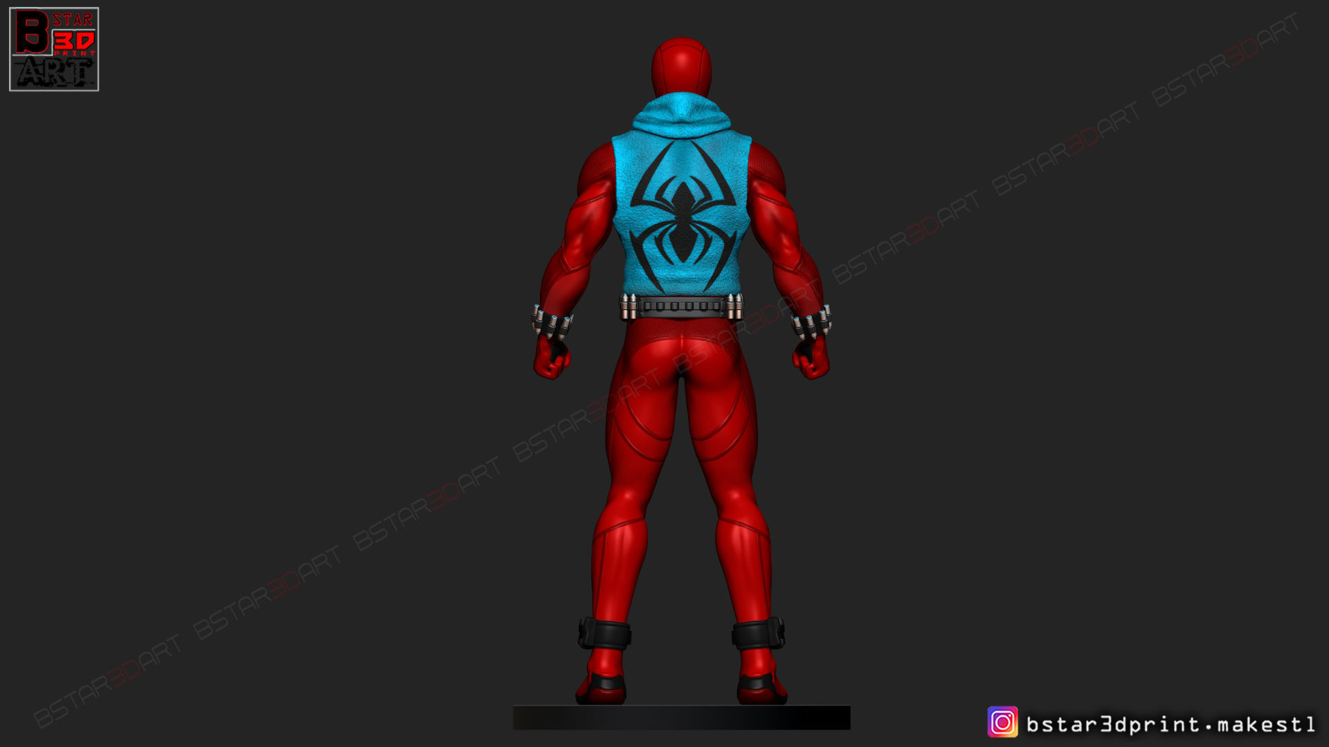 Scarlet Spider  -Spider man - Marvel comics - High Quality  3D print model_10
