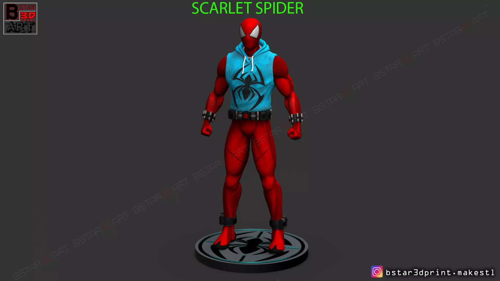 Scarlet Spider  -Spider man - Marvel comics - High Quality  3D print model_0
