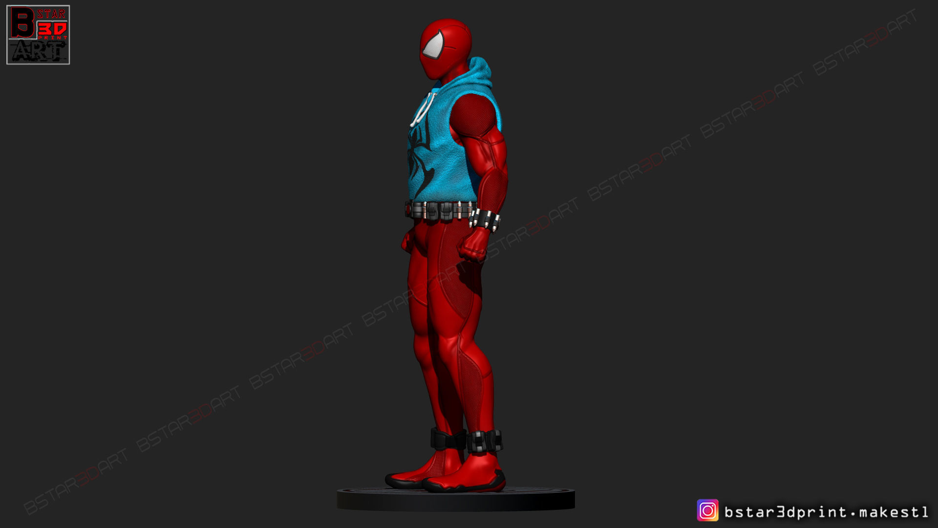 Scarlet Spider  -Spider man - Marvel comics - High Quality  3D print model_7