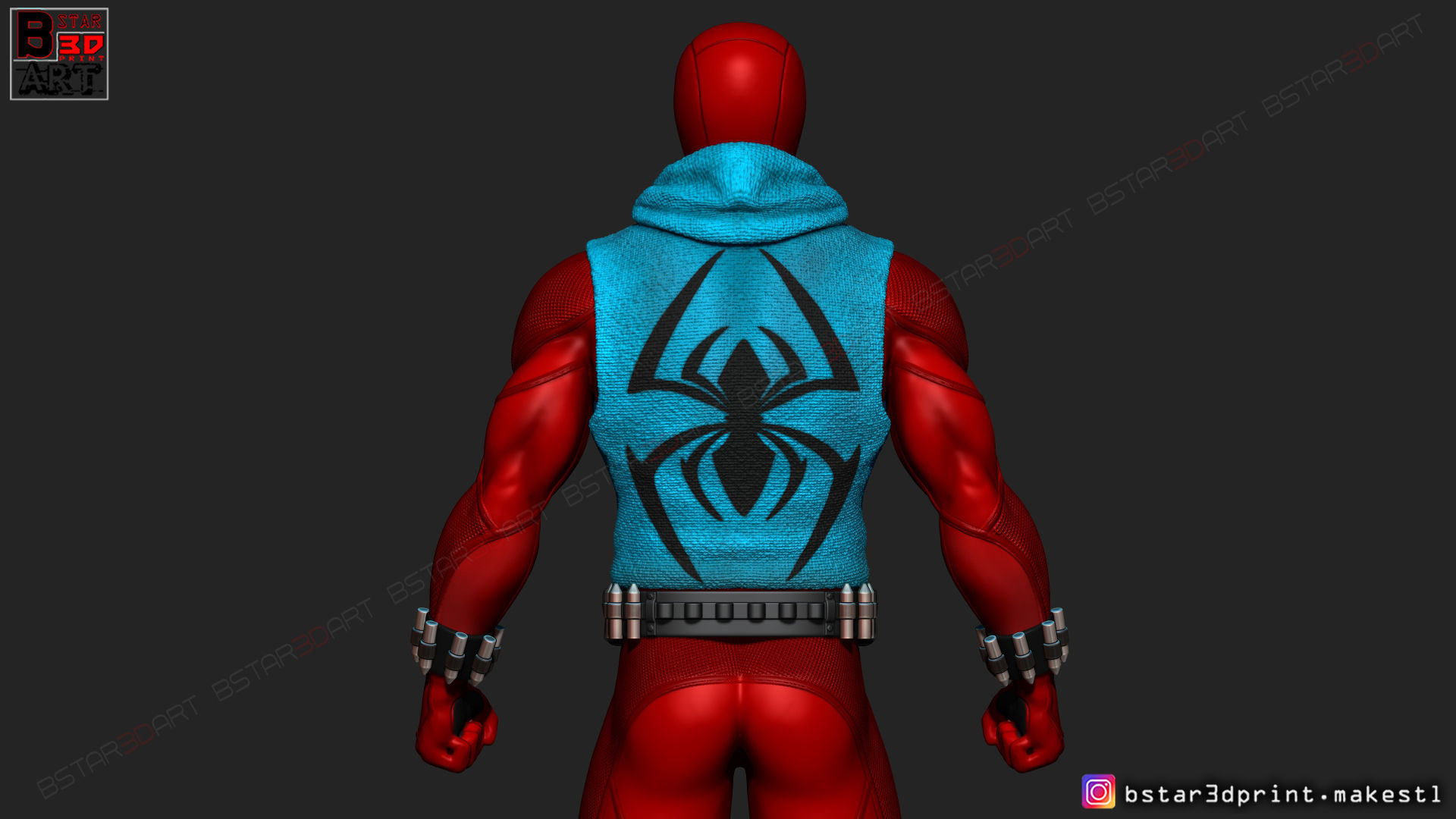 Scarlet Spider  -Spider man - Marvel comics - High Quality  3D print model_17