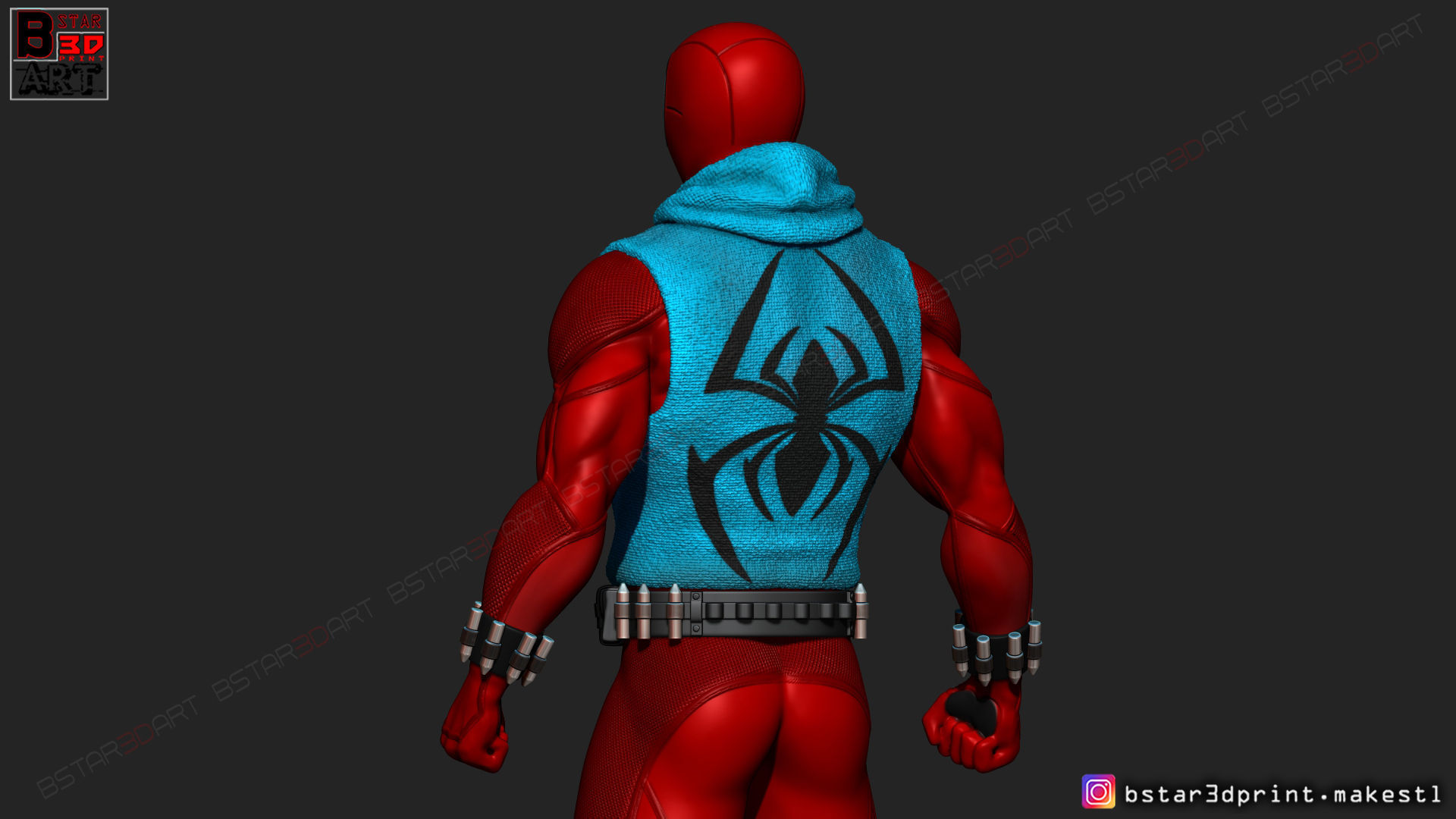 Scarlet Spider  -Spider man - Marvel comics - High Quality  3D print model_16