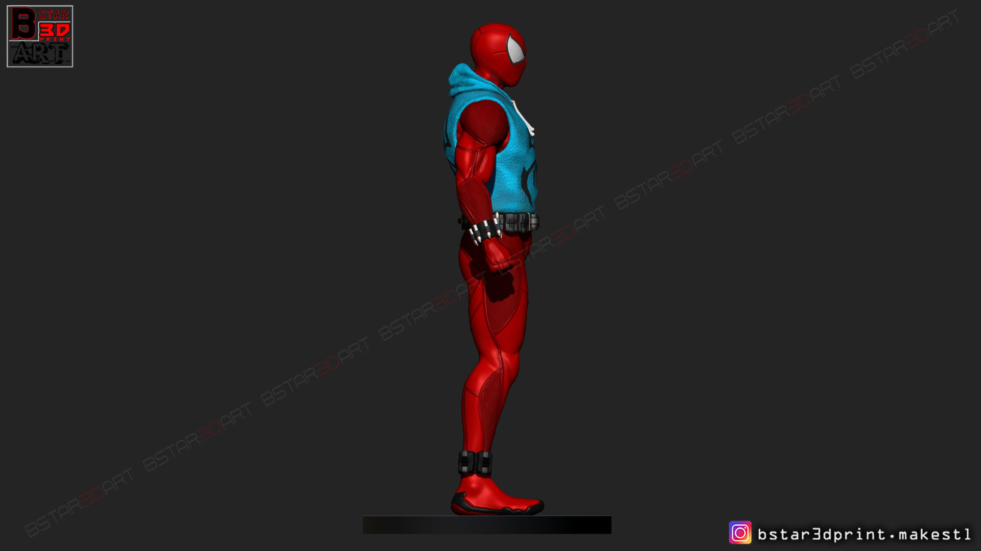 Scarlet Spider  -Spider man - Marvel comics - High Quality  3D print model_12