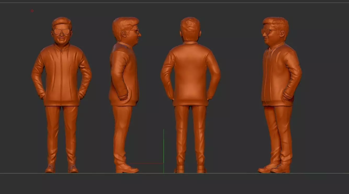 Male pose model 3D print model