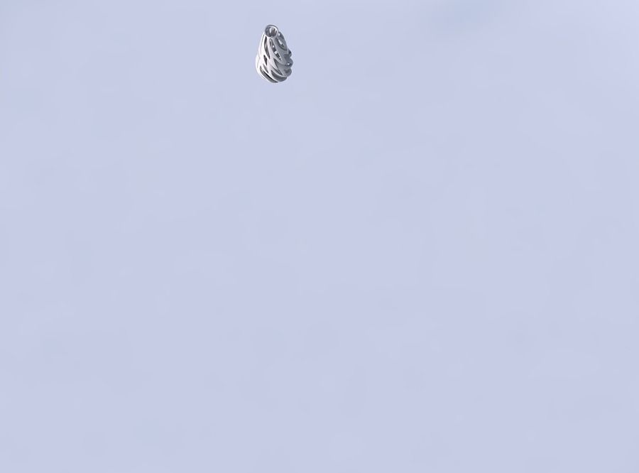 Vase curved slim 2 with intertwining lines twisted and tapere... 3D print model_2