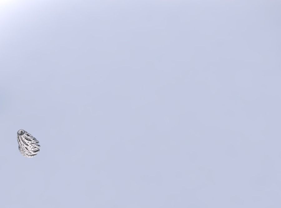 Vase curved slim 2 with intertwining lines twisted and tapere... 3D print model_6