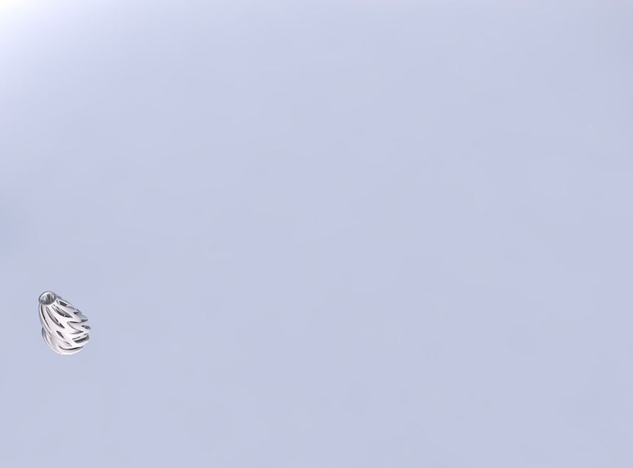 Vase curved slim 2 with intertwining lines twisted and tapere... 3D print model_1