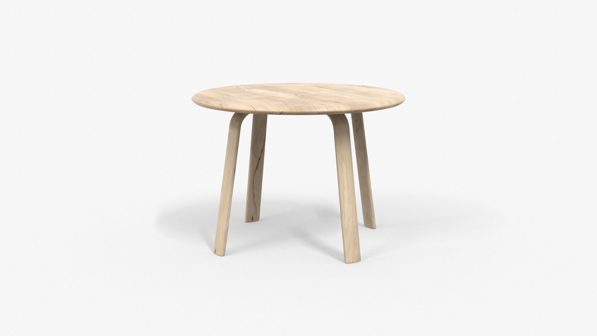 Desmond Dining Table oak finish Low-poly 3D model_2