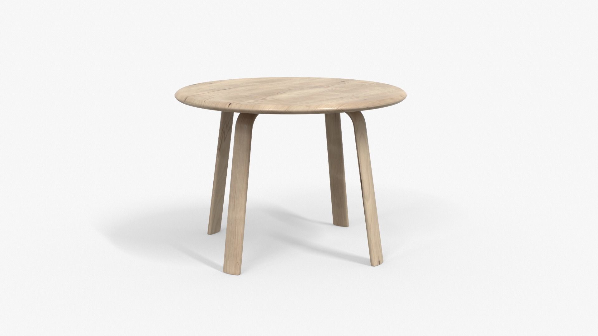 Desmond Dining Table oak finish Low-poly 3D model_5