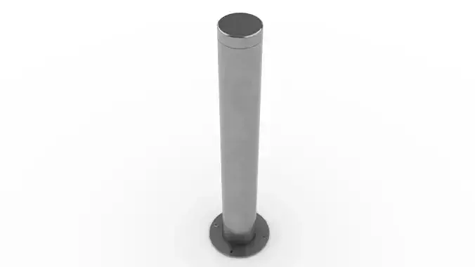 Stainless Steel Bollard with Flat Top