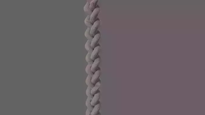 Braided rope Free 3D model