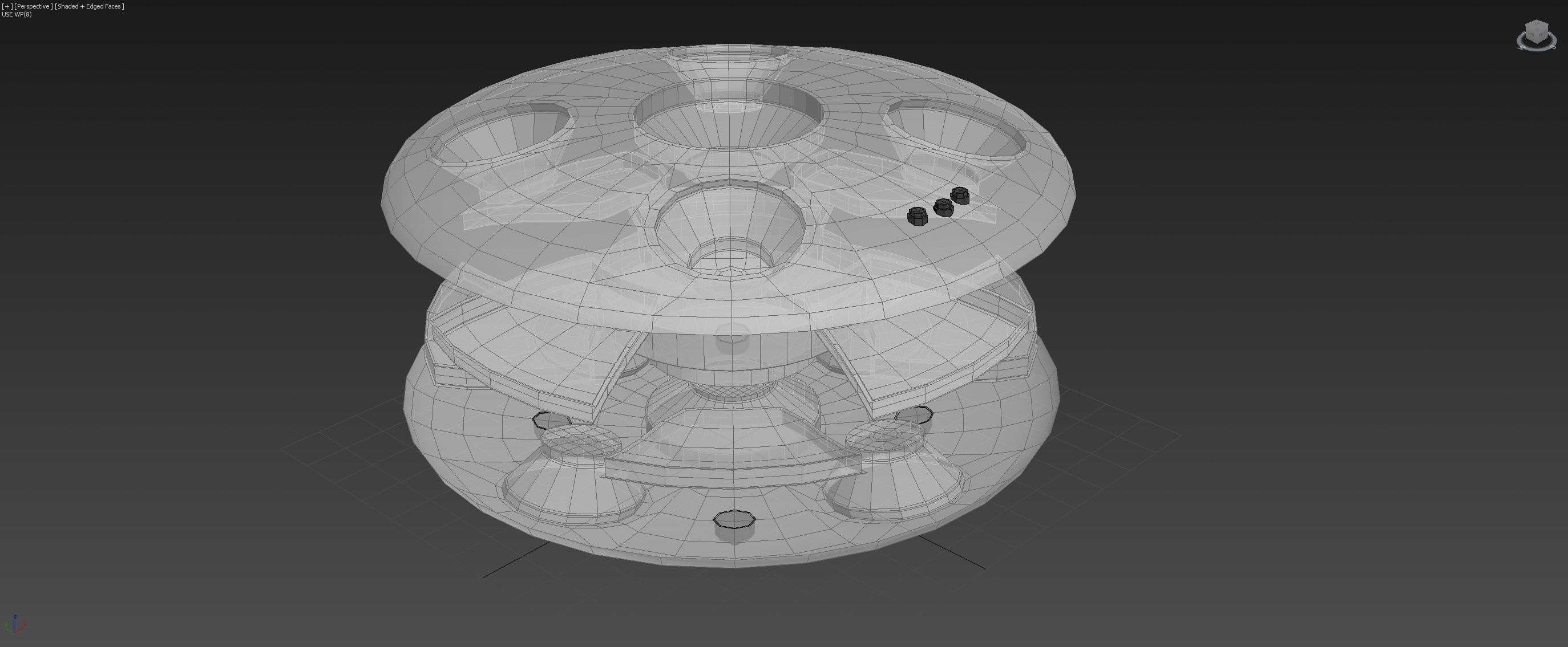 Omnidirectional Sound Projector - Concept 3D model_12