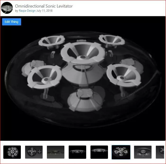 Omnidirectional Sound Projector - Concept 3D model_0