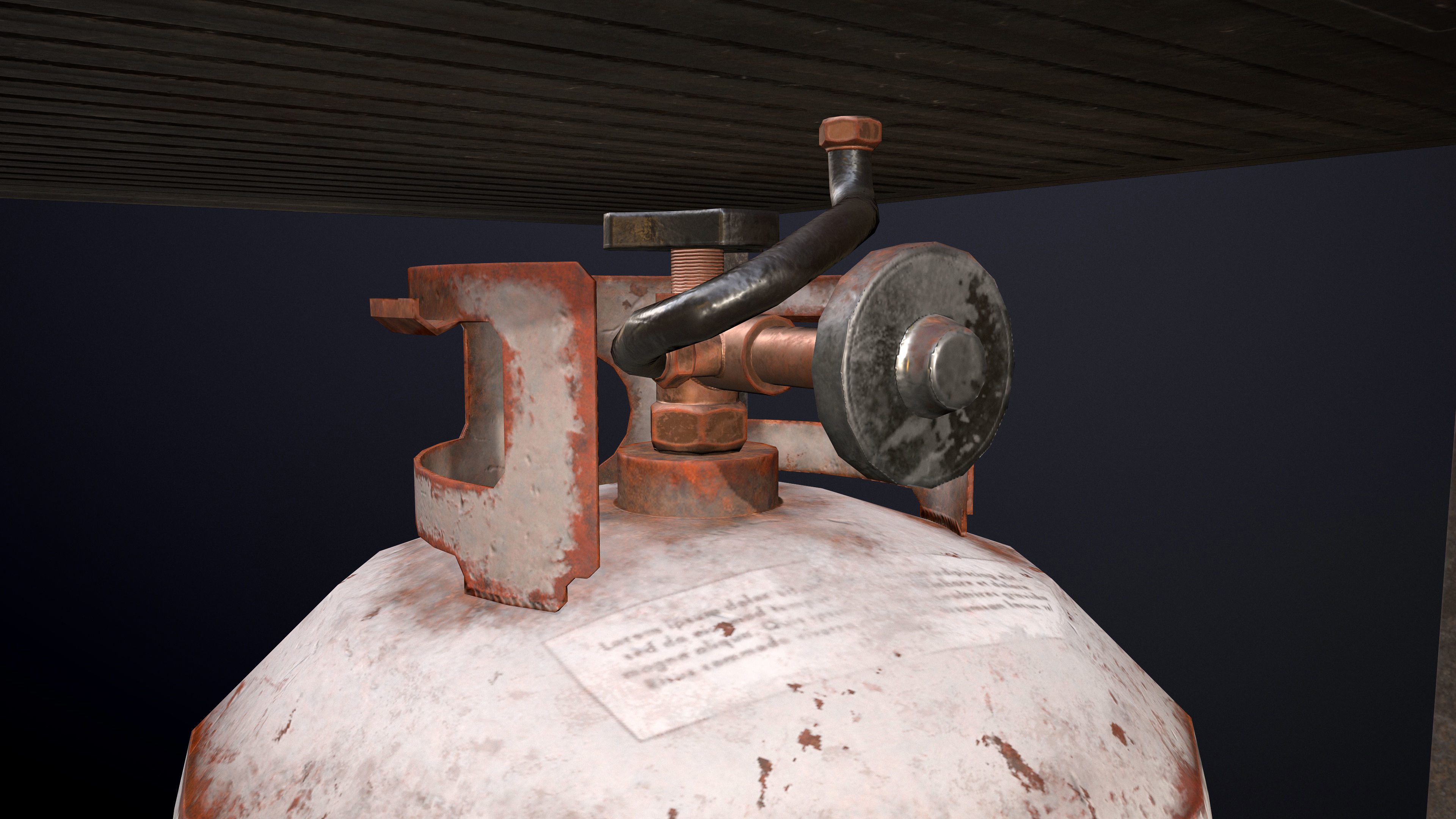 Propane Gas Grill Low-poly Game-Ready PBR Low-poly 3D model_6