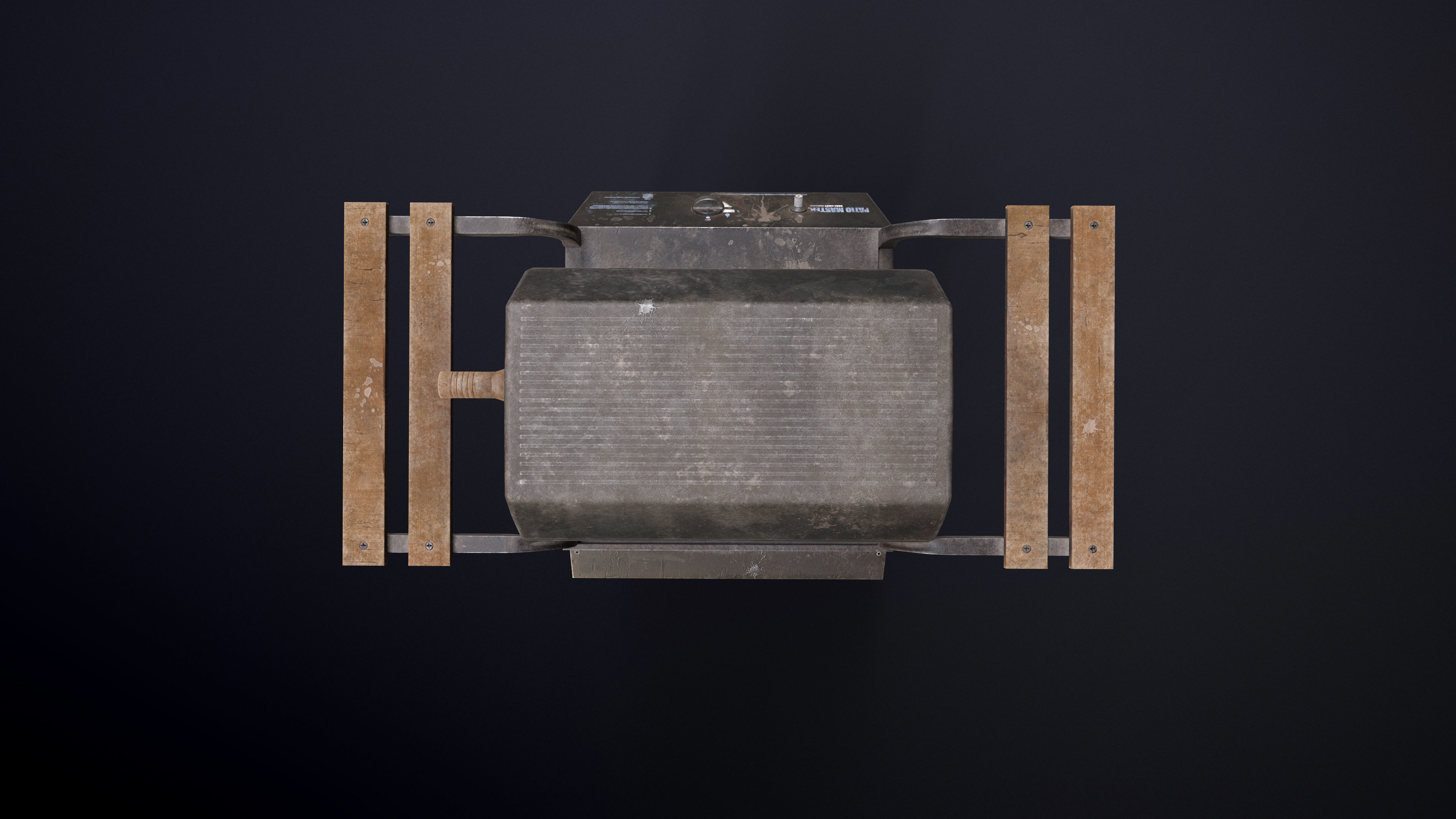 Propane Gas Grill Low-poly Game-Ready PBR Low-poly 3D model_2