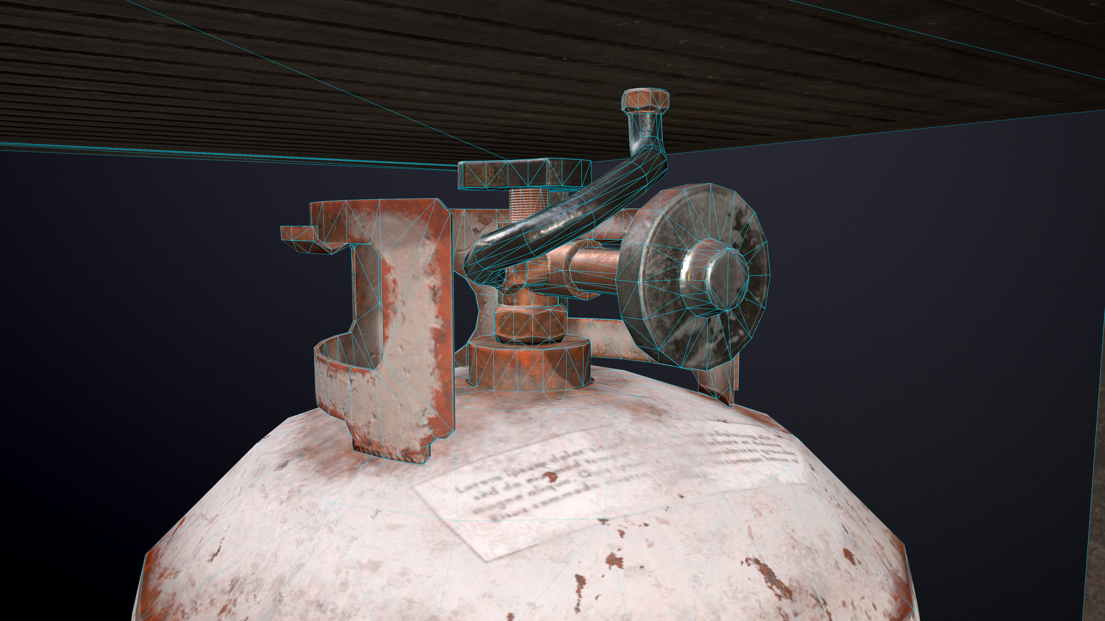 Propane Gas Grill Low-poly Game-Ready PBR Low-poly 3D model_7