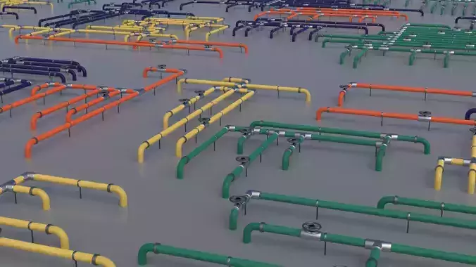 Wall Ground Pipes Asset Pack