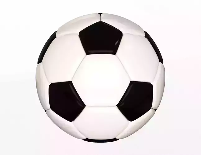 Soccer Ball Black White