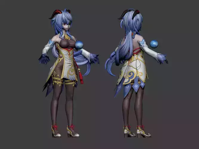 Ganyu from Genshin Impact 3D model