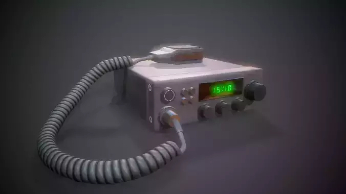 Car Radio - Tutorial Included Low-poly 3D model