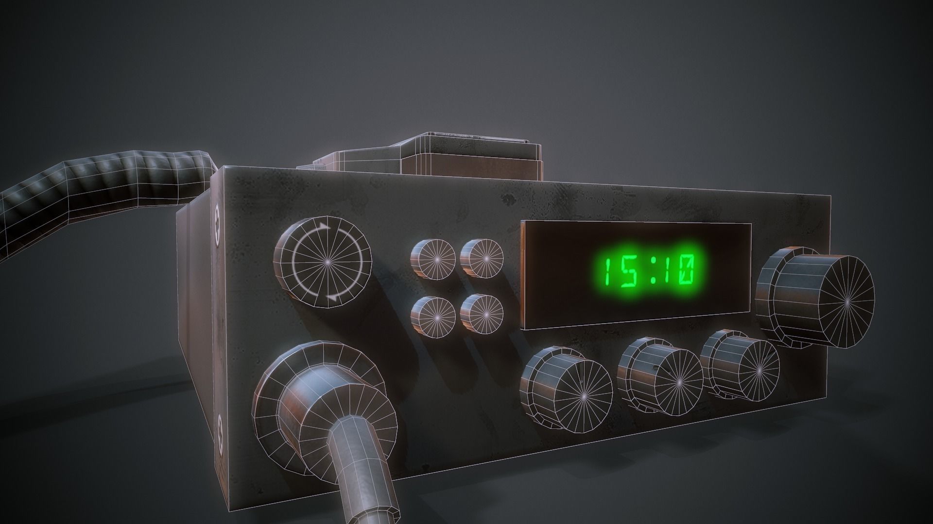 Car Radio - Tutorial Included Low-poly 3D model_15