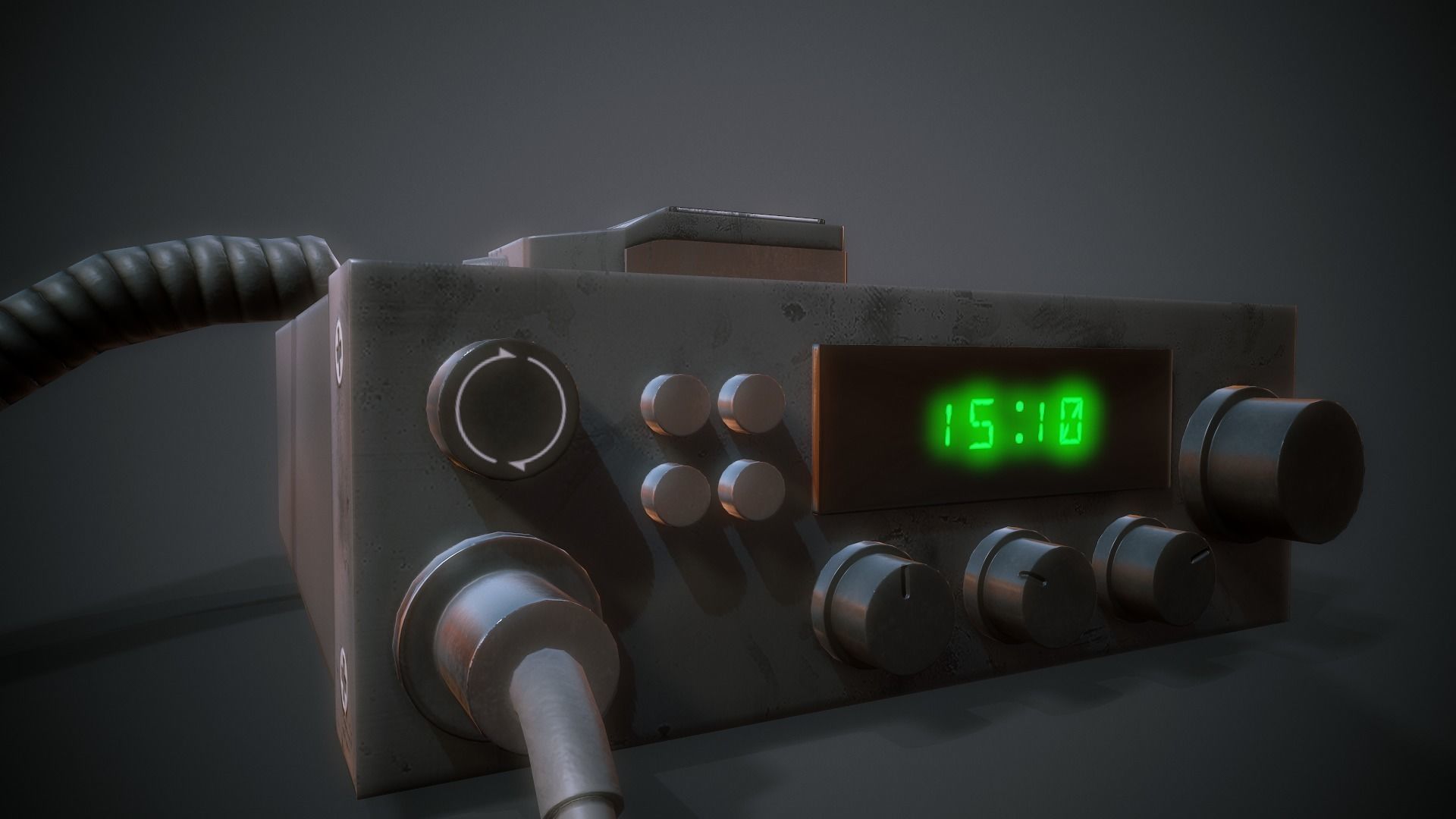 Car Radio - Tutorial Included Low-poly 3D model_14
