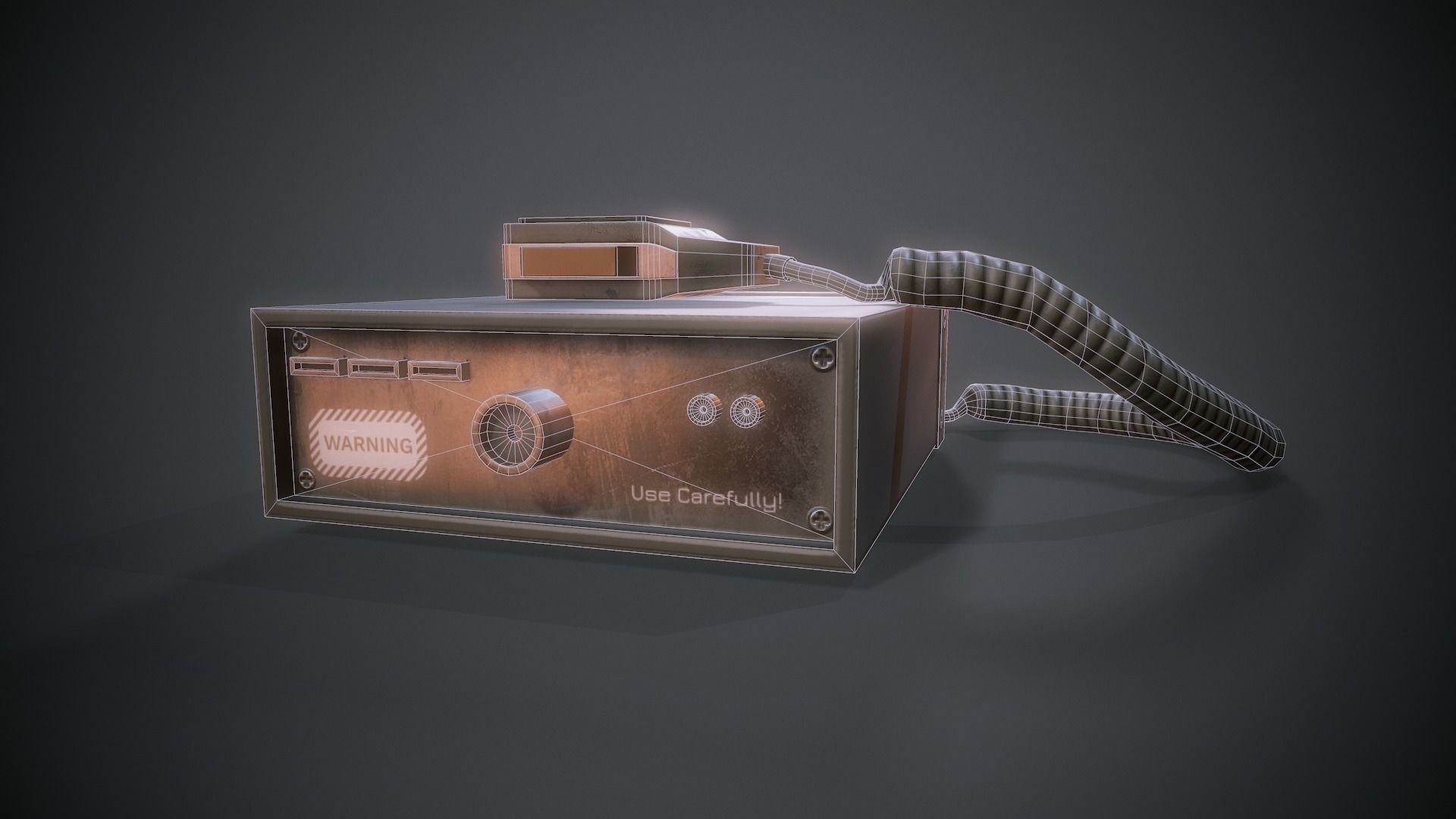 Car Radio - Tutorial Included Low-poly 3D model_7