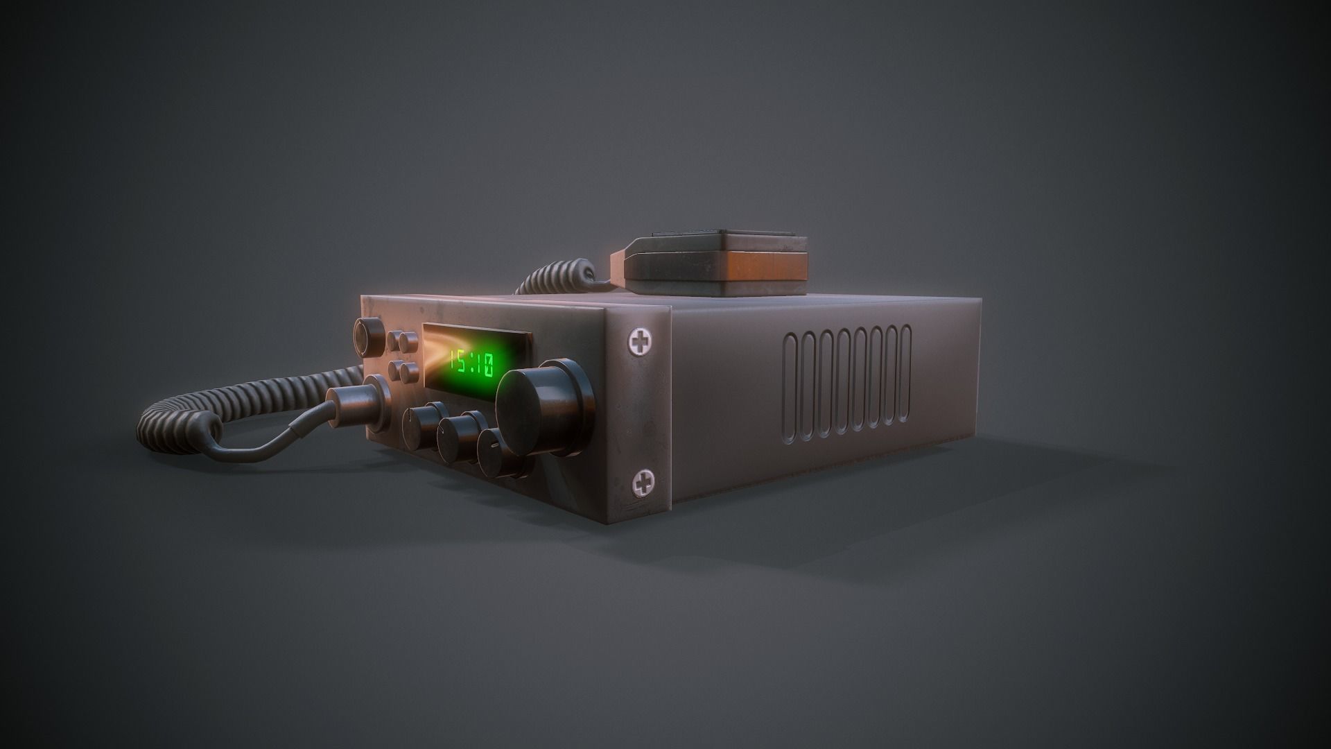 Car Radio - Tutorial Included Low-poly 3D model_8