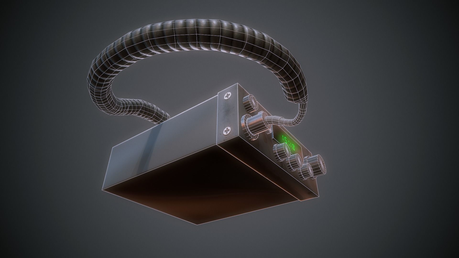 Car Radio - Tutorial Included Low-poly 3D model_11