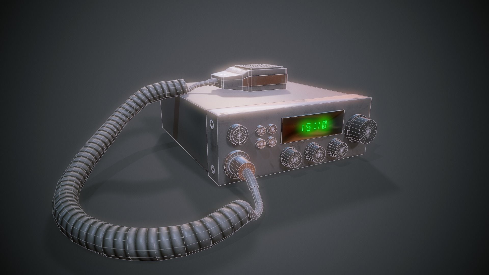 Car Radio - Tutorial Included Low-poly 3D model_3