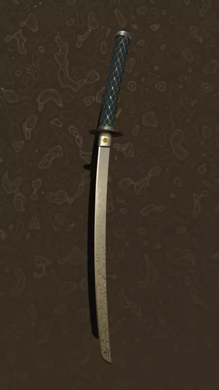 Detailed ceremonial katana model Free 3D model
