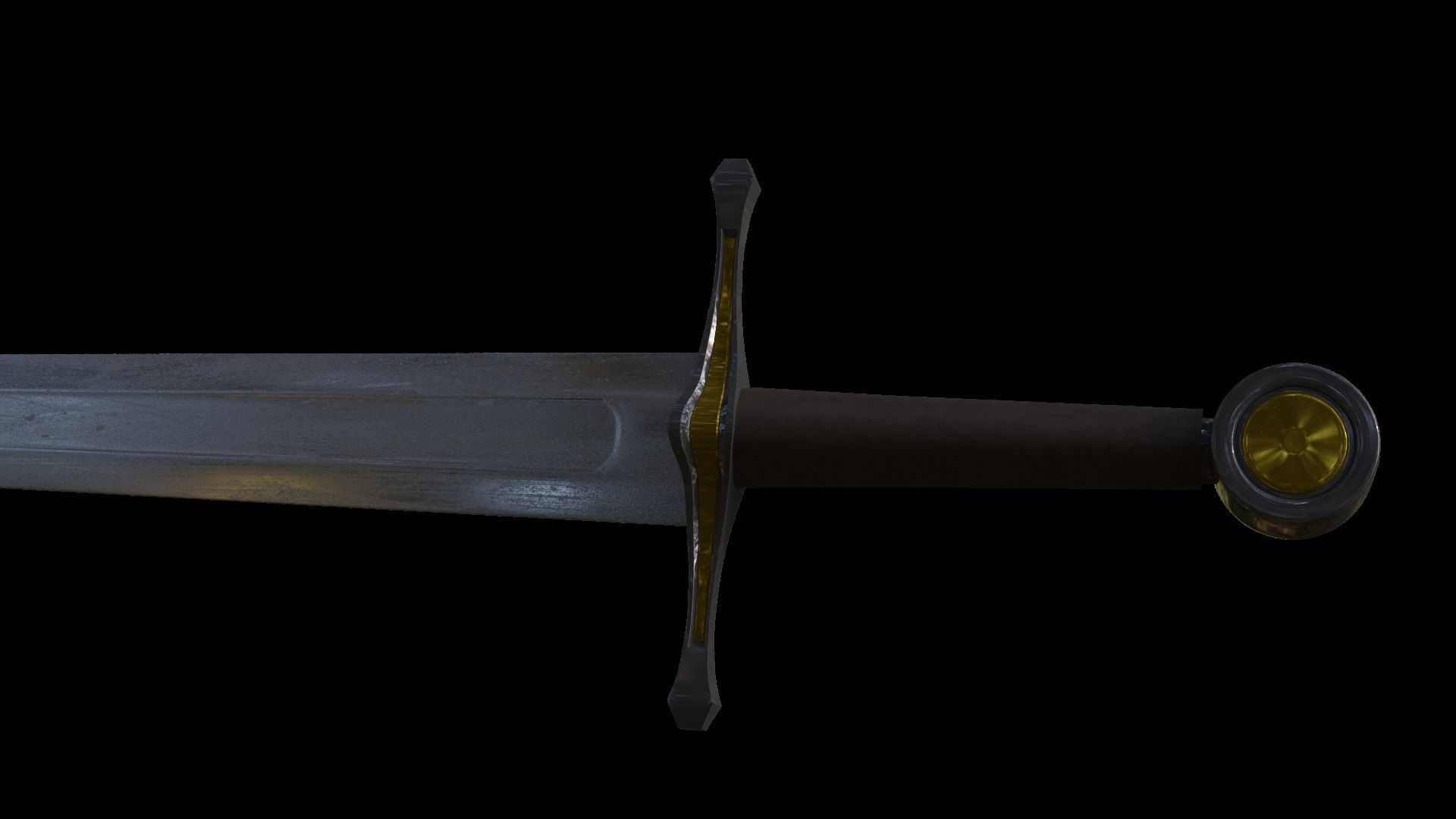 Blender sword 3D model_2