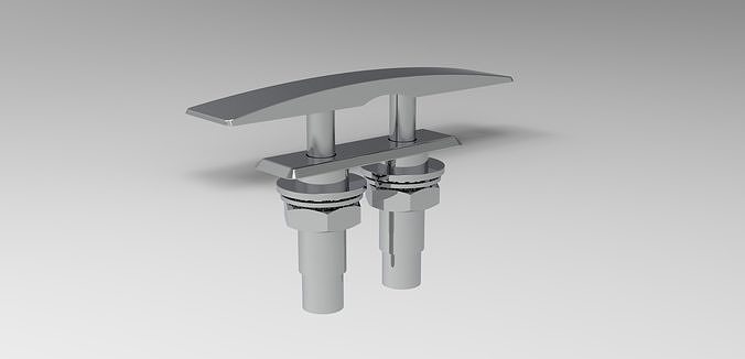 Osculati Style Folding Cleat 158mm 3D model