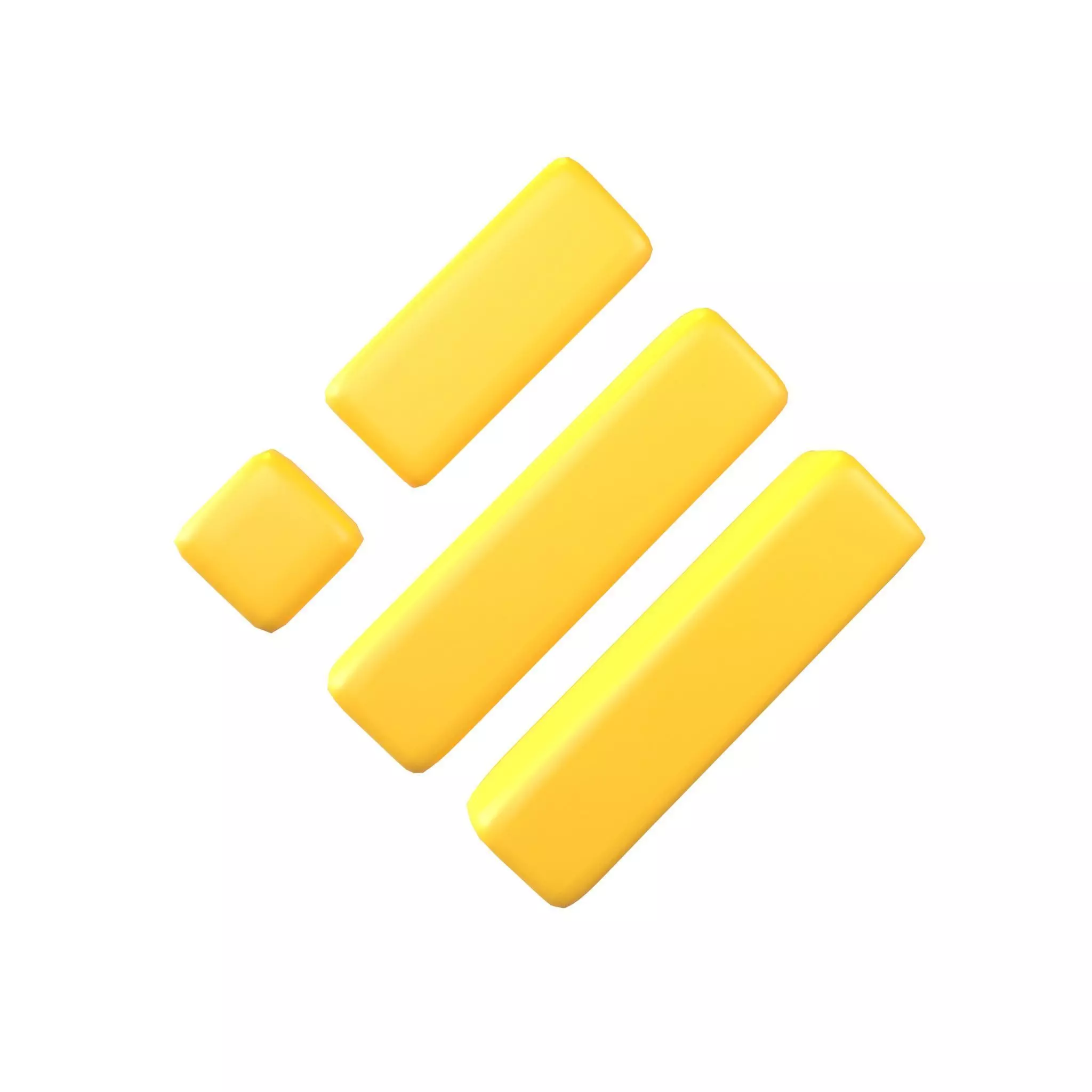 Binance USD Coin v1 001 Low-poly 3D model_0
