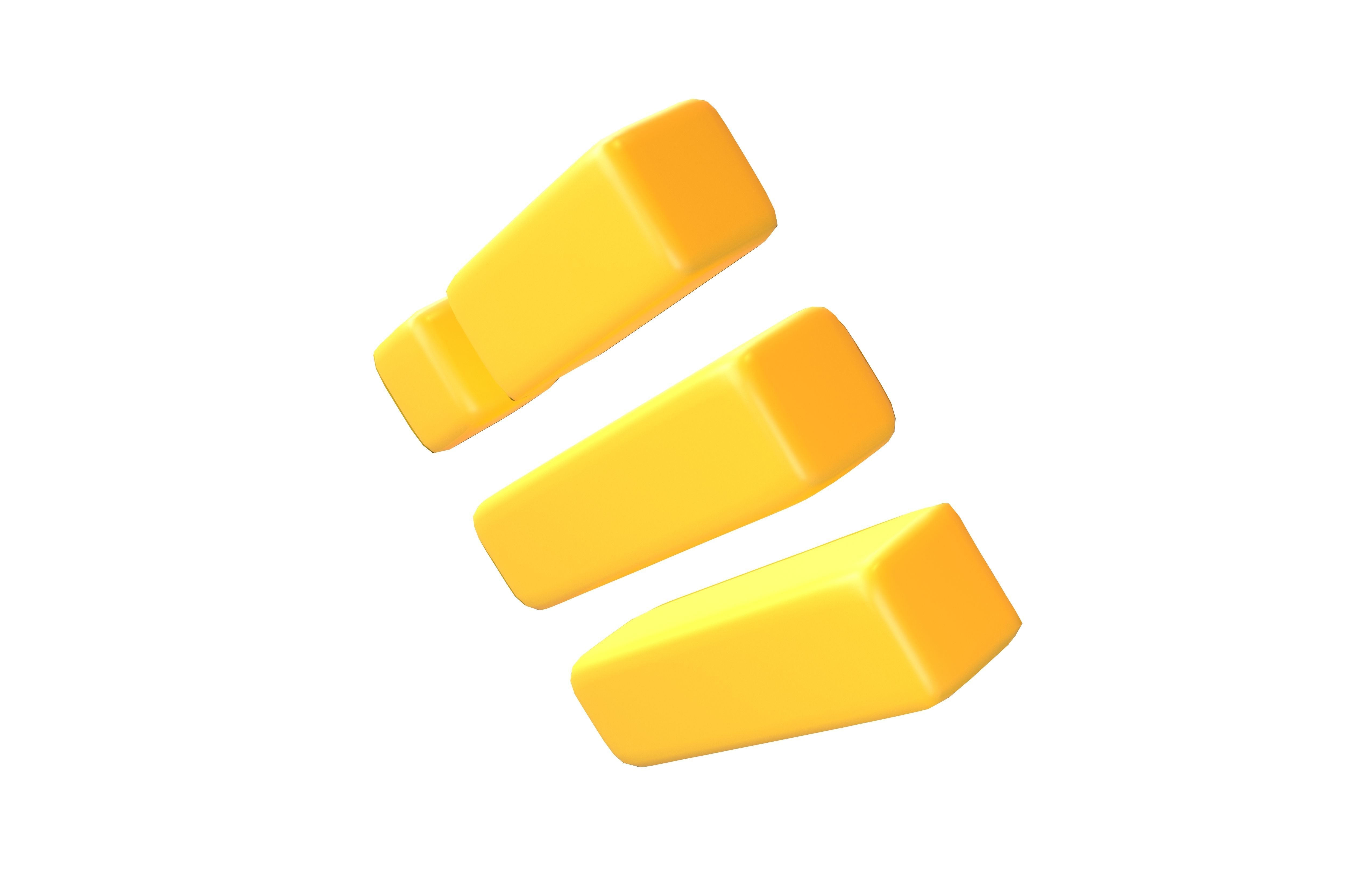 Binance USD Coin v1 001 Low-poly 3D model_3