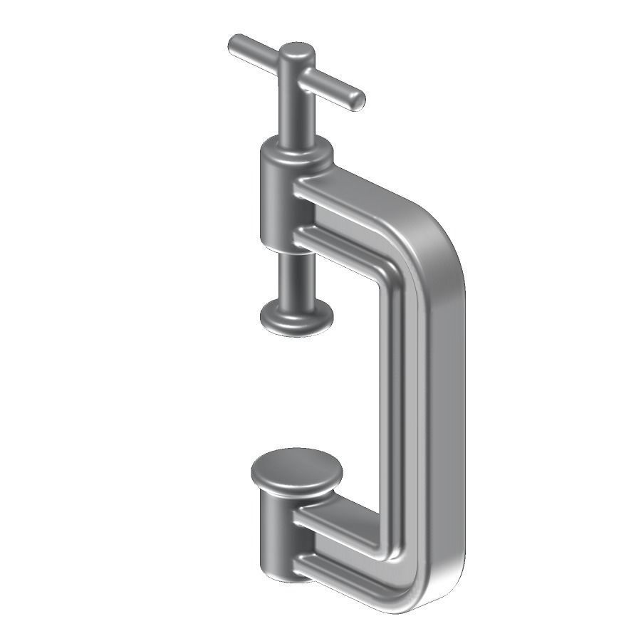 Kids Engineering C Clamp 3D print model_1