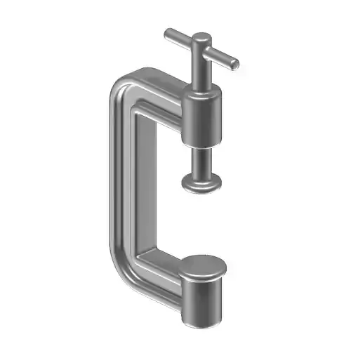 Kids Engineering C Clamp 3D print model Kids Engineering C Clamp 3D print model