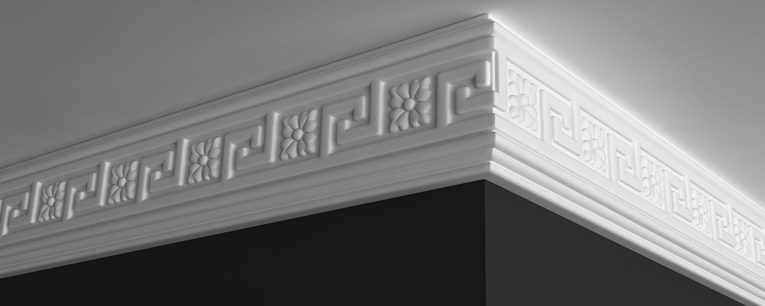 Moulding Cornice 3D Model with Simple Organic Elements 3D model_6