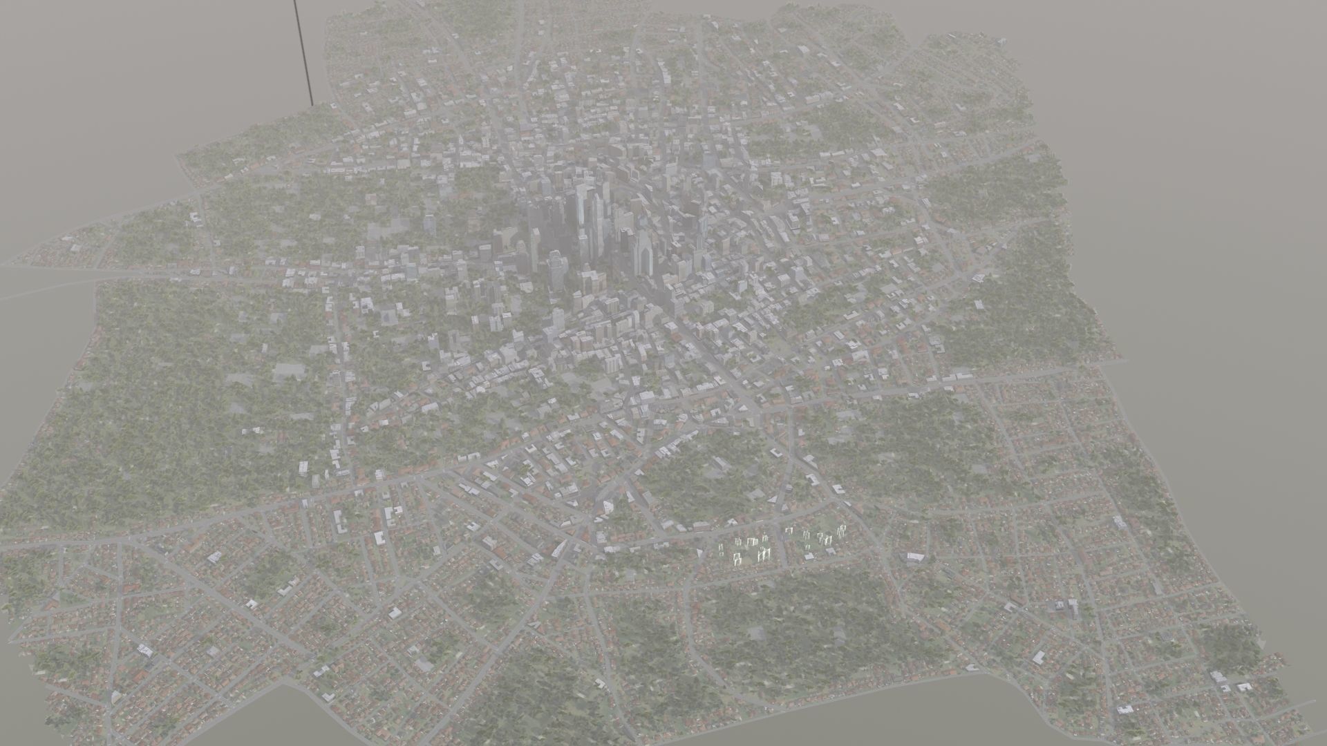 Modern VR City Low-poly 3D model_20