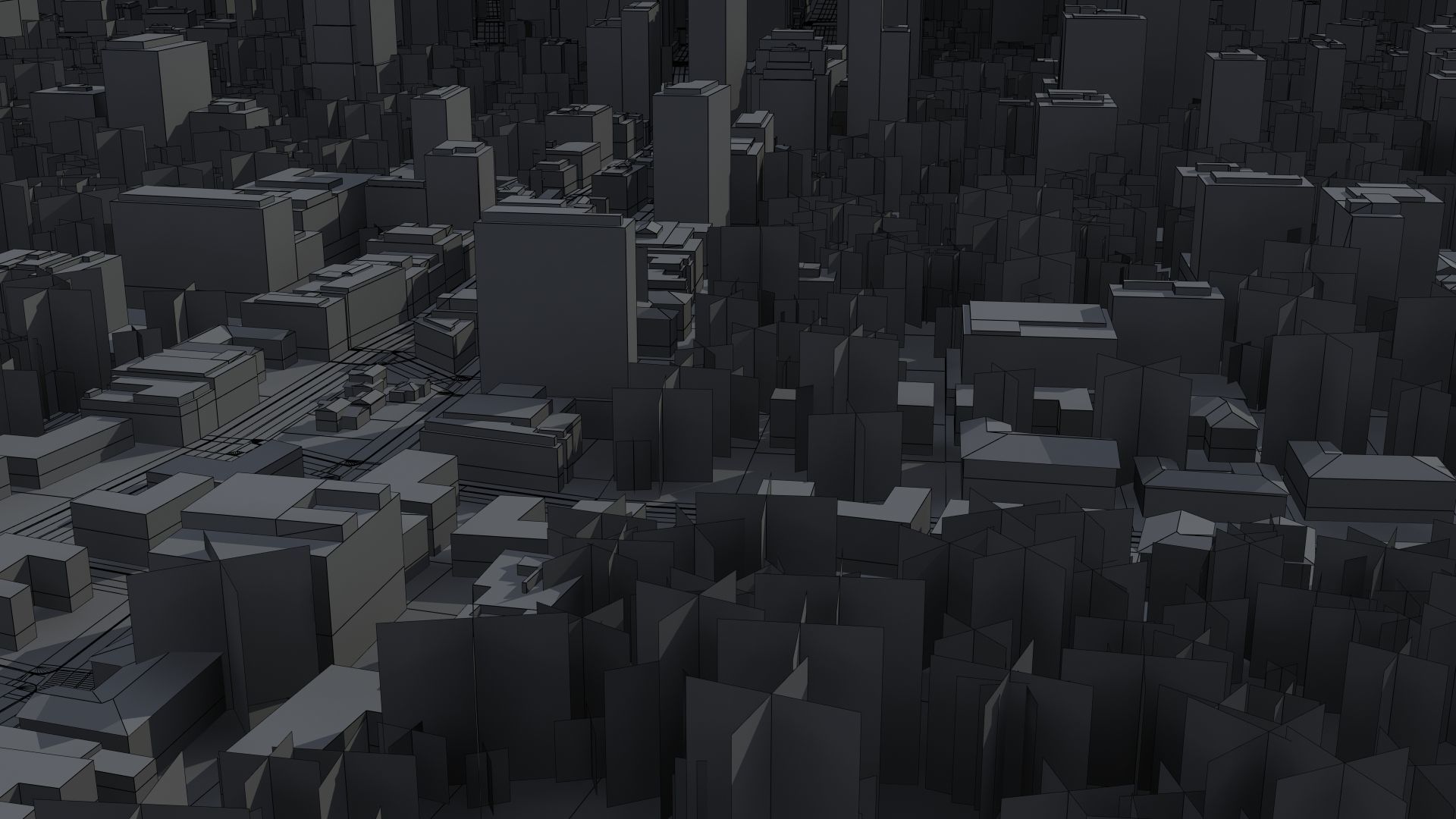 Modern VR City Low-poly 3D model_39