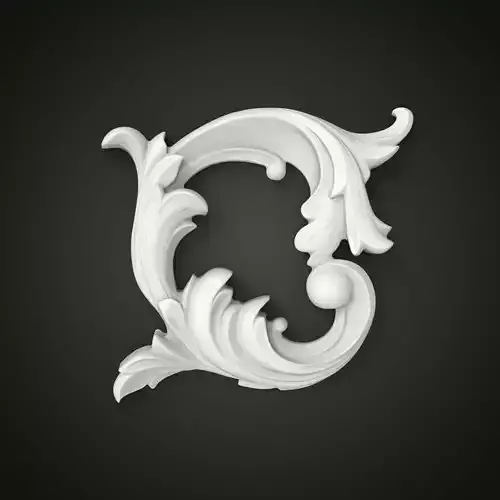 Decorative Scroll 3D print model 3D print model