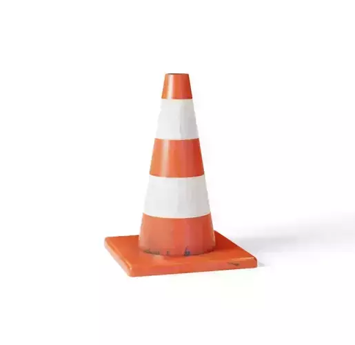 Low Poly Traffic Cone Low-poly 3D model