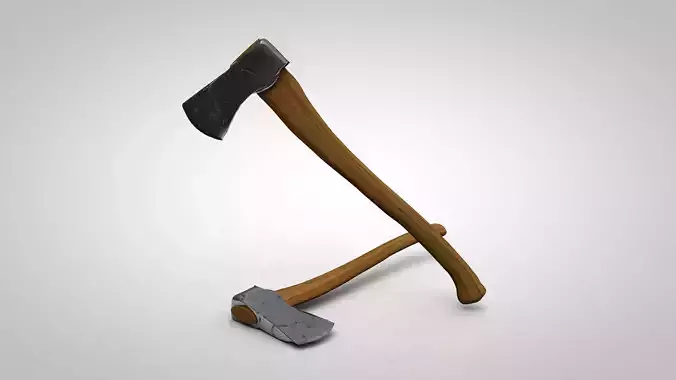3D Axe modeled in Cinema 4D 