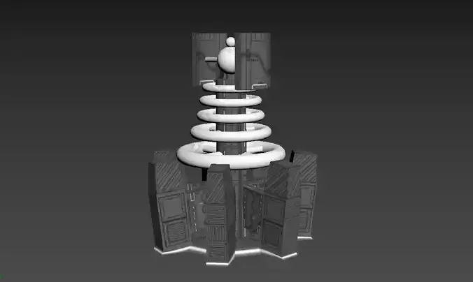 TeslaTower tower with spiral staircase