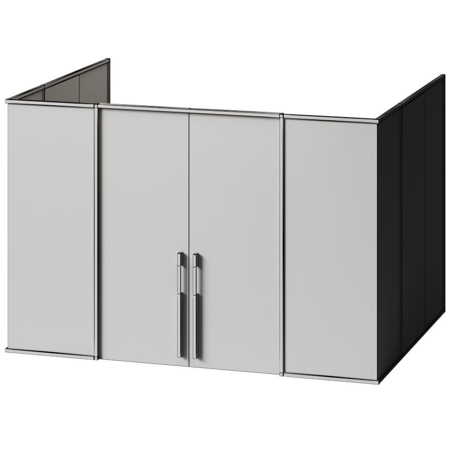 Citterio WOOD WALL - partition wall 3D model_3