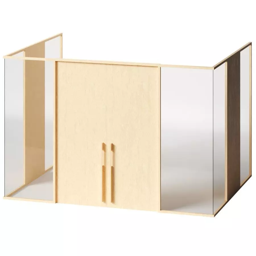 Citterio WOOD WALL - partition wall 3D model_0